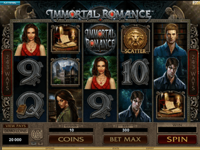 royalcasinos immortal romance slot gameplay
